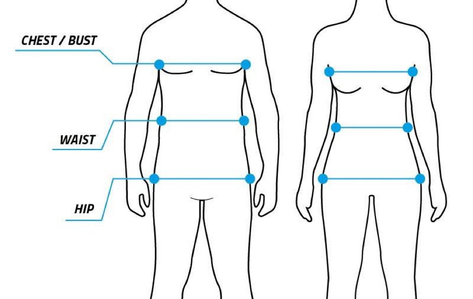 guia tallas Vaikobi Hombre y mujer