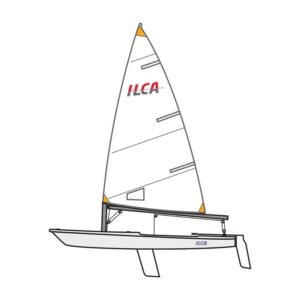 ilca 4 barco completo laser